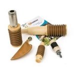 658 - coffret de 5 appeaux souffl�s