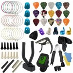 66 pcs guitare accessoires kit tuner capo pick support rparation outils ensemble pour banjo mandoline ...