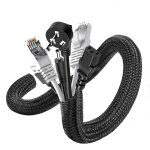 6m manchon de cache câble, 13 - 22mm réglable gaine câble tressée, extensible gaine range cable informatique, ... 6m manchon de cache câble, 13 - 22mm réglable gaine câble tressée, extensible gaine range cable informatique, ...