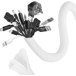 6m manchon de cache câble, 16 - 25mm réglable gaine câble tressée, extensible gaine range cable informatique, ... 6m manchon de cache câble, 16 - 25mm réglable gaine câble tressée, extensible gaine range cable informatique, ...