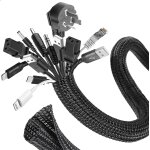 6m manchon de cache câble, 25 - 32mm réglable gaine câble tressée, extensible gaine range cable informatique, ... 6m manchon de cache câble, 25 - 32mm réglable gaine câble tressée, extensible gaine range cable informatique, ...