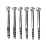 6pcs 42mm guitare electrique chevalet vis double verrouillage tremolo pont vis noir nickel