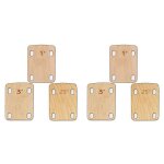 6pcs cales de cou de guitare, cale de cou de guitare en bois d�erable massif protection 0, 25, 0, 5 ...