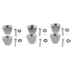 6pcs guitare accordeur machine poign�e accordage cl� bouton t�te m�tal guitare tuning peg bouton argent ...