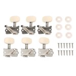 6pcs guitare corde bouton simple trou en acier colonne carre tte folk instrument accordeur chevilles ...