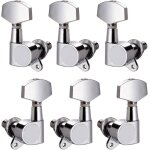 6pcs - guitare mécaniques boutons, argent cordes tuning pegs clés chevilles têtes fermés, pour guitare ... 6pcs - guitare mécaniques boutons, argent cordes tuning pegs clés chevilles têtes fermés, pour guitare ...