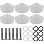 6pcs guitare string cap tuner bouton avec vis instruments de musique accessoires pour ukullwhite pearl ...