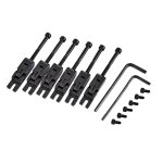 6pcs métal guitare verrouillé cordes selles pour floyd - rose tremolo pont pièces - hao 6pcs métal guitare verrouillé cordes selles pour floyd - rose tremolo pont pièces - hao