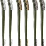 6pcs petite brosse métallique brosse en laiton a double extrémité brosse métallique en acier inoxydable ... 6pcs petite brosse métallique brosse en laiton a double extrémité brosse métallique en acier inoxydable ...