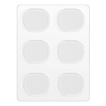 6pcs / set caisse claire mute muffler percussion accessoires (transparent)