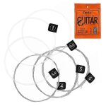 6pcs / set cordes de guitare srie de cordes de guitare classique conventionnelle e / b / g / d / a / ...