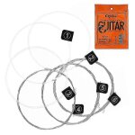 6pcs / set cordes de guitare srie de cordes de guitare classique conventionnelle e / b / g / d / a / ...