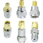 6pcs sma / rp sma vers f adaptateur sma vers f type adaptateur rp - sma vers f type adaptateur sma vers ...