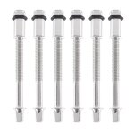6pcs tiges de tension de tambour 8cm métal tambour hoops short vis snare drum hardware 6pcs tiges de tension de tambour 8cm métal tambour hoops short vis snare drum hardware