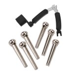 6x guitare acoustique pont chaîne epingles a ongles & 1x3 en 1 guitare cheville enrouleur de cordes + ... 6x guitare acoustique pont chaîne epingles a ongles & 1x3 en 1 guitare cheville enrouleur de cordes + ...