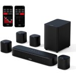 7. 1 barre de son tv, barres de son 330w pour home cinema, systme de son surround virtuel pour tv, soundbar ...