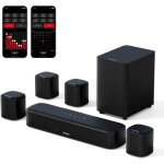 7. 1 barre de son tv, barres de son 330w pour home cinema, systme de son surround virtuel pour tv, soundbar ...