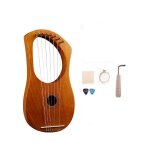 7 cordes lyre harpe instrument  cordes en bois avec sac de transport de cordes supplmentaires et ...