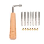 7 pcs goupilles daccord avec cl daccord en forme de l pour les cordes de harpe lyre et dautres ...