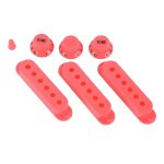 7 pcs guitare micro couverture volume tonalit� bouton commutateur pointe en plastique pour 6 trous simple ...