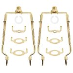 7 pouces abat - jour harpe support corne d'or cadre abat - jour support