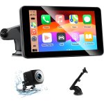 7 pouces ecran carplay voiture pour apple car play, ecran android auto voiture avec cam�ra de recul / ...