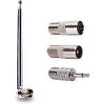 7 - section antenne télescopique fm 75 ohm, fm antenne radio antenne chaine hifi pour mini - récepteur, ... 7 - section antenne télescopique fm 75 ohm, fm antenne radio antenne chaine hifi pour mini - récepteur, ...