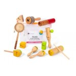 70963 - malle 10 instruments en bois pour les petits