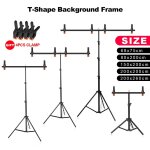 70x80cm - cadre de photographie en forme de t, support d'arrire - plan pour photo, systme avec pinces, ...