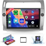 [8 c?ur 2 + 64g] carplay autoradio pour citron c4 2004 - 2009 / c - quatre 2008 - 2011, 9 pouces ecran ...