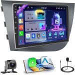 [8 core 4 + 64gb] android 13 autoradio pour seat leon 2005 - 2012(mano izquierda draive) radio, carplay ...