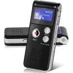 8 go magn�tophone enregistreur vocal num�rique, petit enregistreur audio portable, mini enregistreur ...