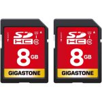 8 go sdhc carte mmoire, lot de 2 cartes, haute vitesse pour la rserve des photos, des vidos, du musique, ...