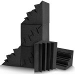 8 - pack bass traps acoustic foam corner 8''x8''x12'' black bass traps coin studio mousse pièges a basses ... 8 - pack bass traps acoustic foam corner 8''x8''x12'' black bass traps coin studio mousse pièges a basses ...