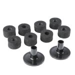 8 pcs cymbale feutre pads avec 2 pcs manchons antidrapant feutre rondelle remplacement tambour accessoires ...