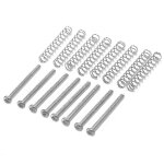 8 pcs m2. 5x32mm guitare electrique humbucker micros ajuster la hauteur vis et ressort - pas 0. 4mm - ...