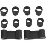 8 pcs steel tongue drum finger sleeves, silicone knocking finger picks couverture pour tongue drum, drumstic ...