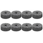8 pcs tambour cymbale feutre pad set pi�ces de rechange accessoire noir