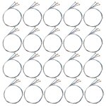 80 pieces un ensemble de cordes de violon e - a - d - g noyau en acier + nickel plaie accessoires de ...