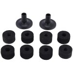 8pcs cymbal stand 25mm feutre laveuse + 2pcs cymbales sleeves remplacement pour shelf drum kit