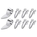 8pcs guitare pouce doigts m�diators m�diators de guitare en acier inoxydable avec etui en plastique pour ...