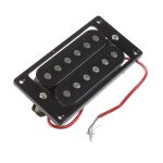 8pcs noir double bobinage double bobine electrique guitare pick - up + vis cadre