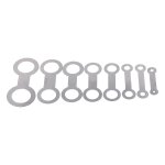 8pcs saxophone pad kit de r�paration m�tal argent l�ger saxophone anneaux de nivellement pad pour l'entretien ...