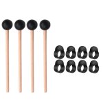 8pcs steel tongue drum finger picks finger sleeves handpan avec 4pcs kit de baguettes de tambour ethr ...