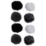 8pcs universal lavalier microphone fourrure pare - brise fourrure pare - brise coupe - vent pour cravate ...