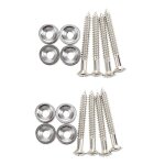 8x guitare basse manche joint ferrule bushing avec vis assortie