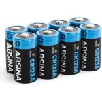 8x piles cr123a 3v lithium pour appareil photo, camra et bien plus - pile cr123a tanche et durable ...