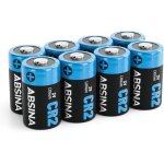 8x piles cr2 3v lithium pour appareil photo, camra et bien plus - pile cr2 tanche et durable - pile ...