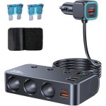 9 - en - 1 multi prise chargeur allume cigare, 226w double pd 30w et qc 3. 0 12v / 24v adaptateur chargeur ...