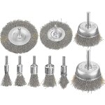 9 pcs wire brush for drill, steel brushes for drill driver for cleaning rust, corrosion, paint